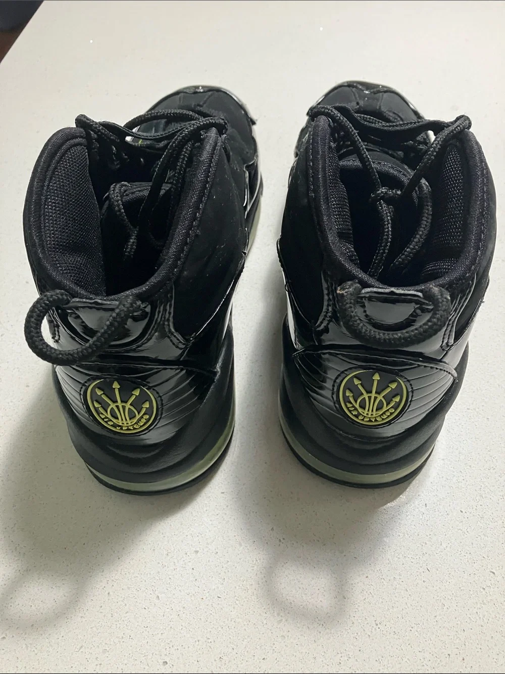 Nike Air Max Uptempo Volt High-Top Athletic Sneakers